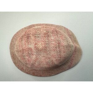 Columbia Straw Sun Hat Women OS Pink Tan Good Woven Wide Brim Gorpcore
